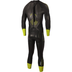 2023 Zone3 Mens Vision 5mm Swim Wetsuit WS21MVIS - Black / Lime / Gunmetal